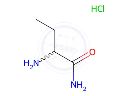 Chemical structure of 2-Aminobutanamide Hydrochloride