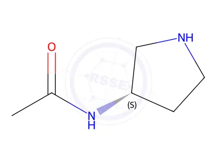 Chemical structure of (3S)-(-)-3-Acetamidopyrrolidine