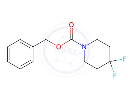 Chemical structure of benzyl 4,4-difluoropiperidine-1-carboxylate