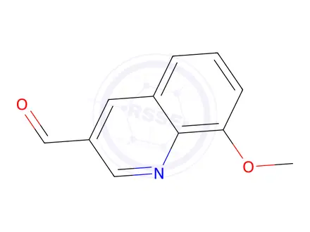 Chemical structure of 8-Methoxyquinoline-3-carbaldehyde