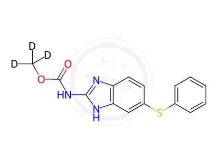 Chemical structure of Fenbendazole-D3