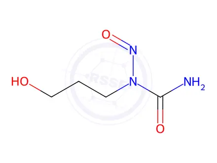 Chemical structure of N-(3-hydroxypropyl)-N-nitrosourea