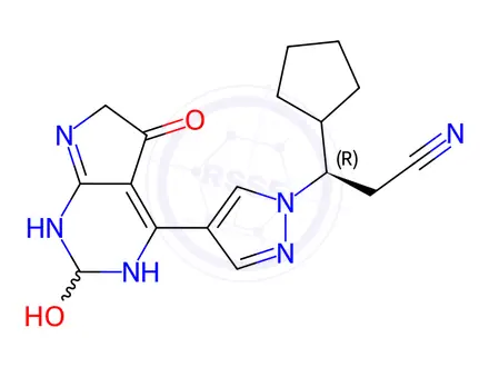 Chemical structure of Ruxolitinib M49 Metabolite