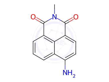 Chemical structure of 6-Amino-2-methyl-1H-benz[de]isoquinoline-1,3(2H)-dione