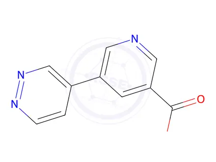 Chemical structure of 5-(Pyridazin-4-yl)nicotinic acid