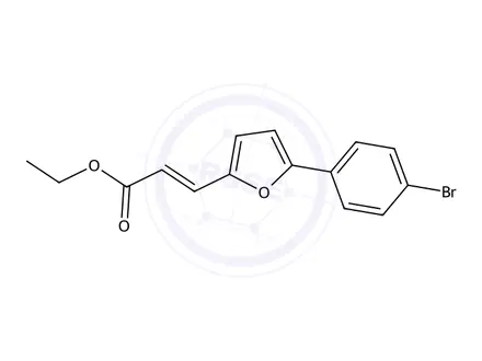 Chemical structure of Ethyl 3-(5-(4-bromophenyl)furan-2-yl)acrylate