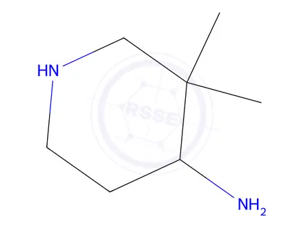 Chemical structure of 4-Piperidinamine,3,3-dimethyl-(9CI)