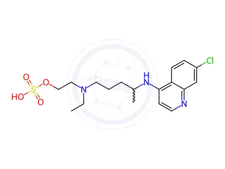Chemical structure of Hydroxychloroquine EP Impurity B