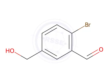 Chemical structure of 2-Bromo-5-(hydroxymethyl)benzaldehyde
