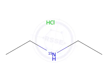 Chemical structure of N-Ethylethan(~15~N)amine--hydrogen chloride (1/1)
