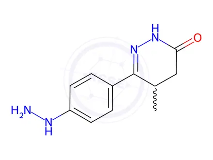 Chemical structure of 6-(4-Hydrazinylphenyl)-5-methyl-4,5-dihydropyridazin-3(2H)-one