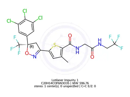 Chemical structure of Lotilaner Enantiomer