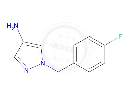 Chemical structure of 1-(4-Fluorobenzyl)-1H-pyrazol-4-amine Hydrochloride