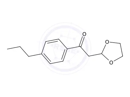 Chemical structure of 2-(1,3-Dioxolan-2-yl)-1-(4-propylphenyl)ethan-1-one