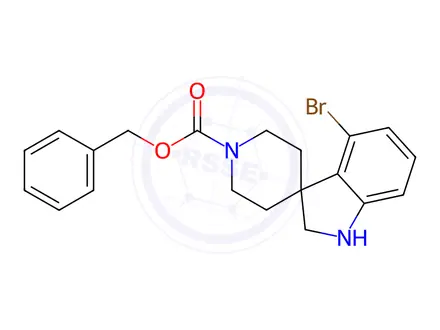 Chemical structure of Benzyl 4-Bromospiro[Indoline-3,4'-Piperidine]-1'-Carboxylate