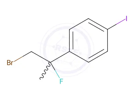 Chemical structure of 1-(1-Bromo-2-fluoropropan-2-yl)-4-iodobenzene