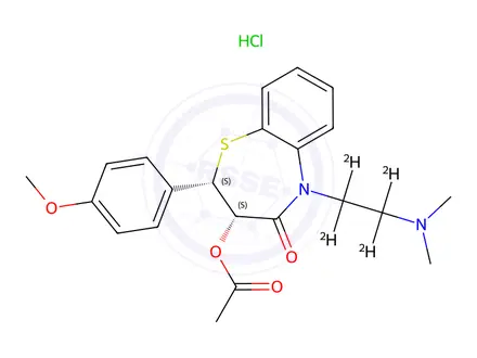 Chemical structure of Diltiazem-d4 Hydrochloride