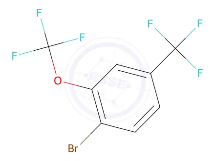 Chemical structure of 1-Bromo-2-(trifluoromethoxy)-4-(trifluoromethyl)benzene