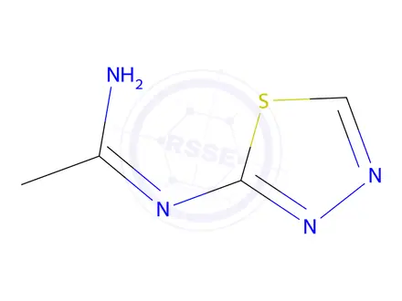 Chemical structure of Ethanimidamide, N-1,3,4-thiadiazol-2-yl-
