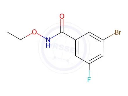 Chemical structure of 3-Bromo-n-ethoxy-5-fluorobenzamide