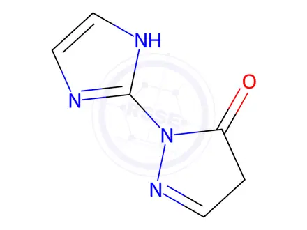 Chemical structure of 1-(1H-Imidazol-2-yl)-1H-pyrazol-5(4H)-one