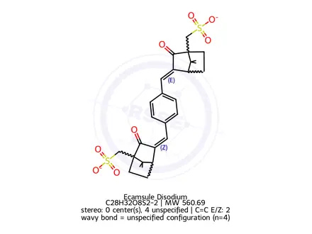Chemical structure of Ecamsule Disodium