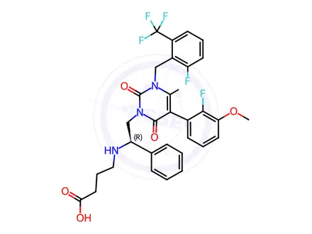 Chemical structure of Elagolix