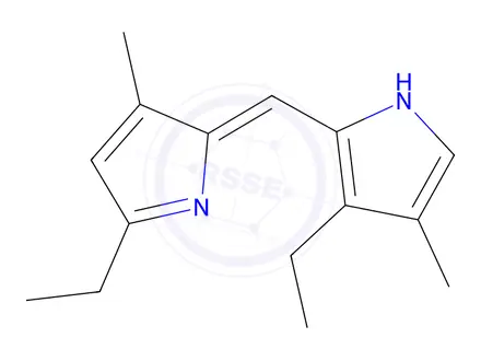 Chemical structure of 3-Ethyl-2-((5-ethyl-3-methyl-2H-pyrrol-2-ylidene)methyl)-4-methyl-1H-pyrrole