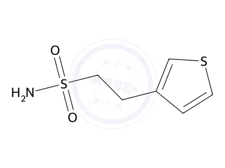 Chemical structure of 2-(Thiophen-3-yl)ethane-1-sulfonamide