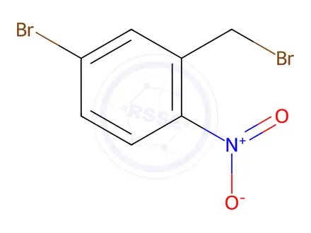 Chemical structure of 4-bromo-2-(bromomethyl)-1-nitrobenzene