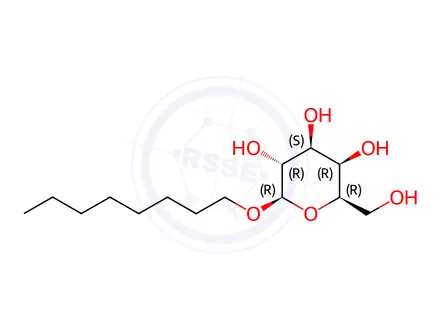 Chemical structure of Octyl β-D-galactopyranoside