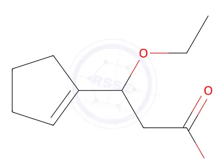 Chemical structure of 3-(Cyclopent-1-en-1-yl)-3-ethoxypropanoic acid