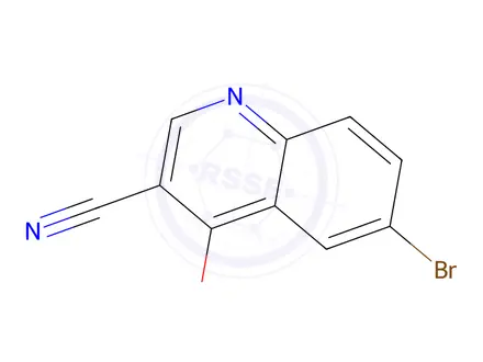 Chemical structure of 6-bromo-4-oxo-1,4-dihydroquinoline-3-carbonitrile