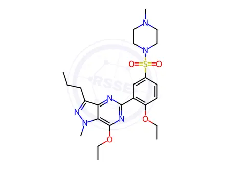 Chemical structure of Sildenafil Impurity 333
