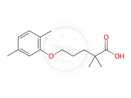 Chemical structure of Gemfibrozil
