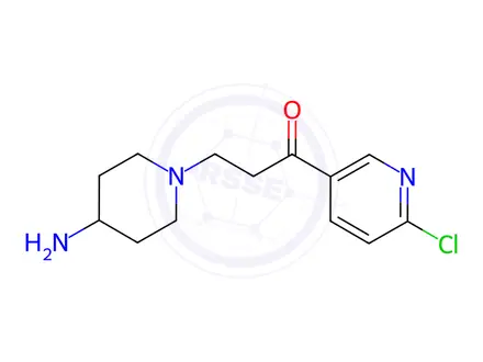 Chemical structure of 3-(4-Amino-Piperidin-1-Yl)-1-(6-Chloro-Pyridin-3-Yl)-Propan-1-One