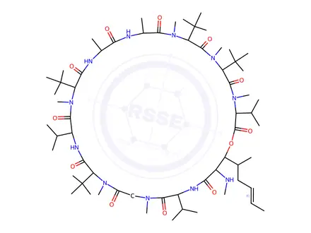 Chemical structure of isocyclosporine D