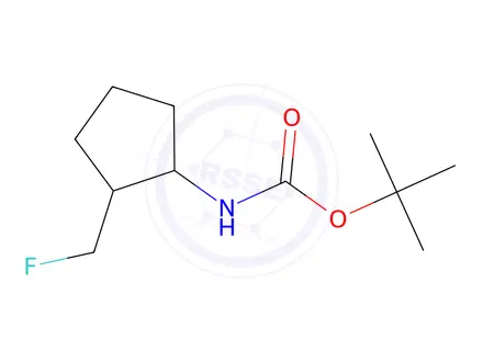 Chemical structure of Tert-butyl (2-(fluoromethyl)cyclopentyl)carbamate