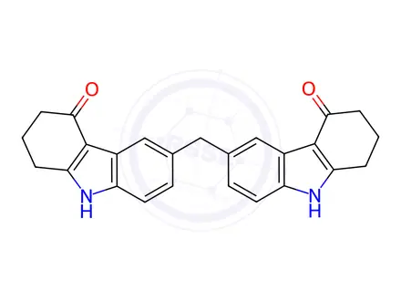 Chemical structure of 6,6'-Methylenebis(1,2,3,9-tetrahydro-4H-carbazol-4-one)
