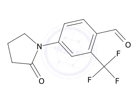Chemical structure of 4-(2-Oxopyrrolidin-1-yl)-2-(trifluoromethyl)benzaldehyde