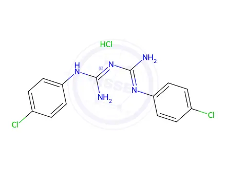 Chemical structure of Proguanil Hydrochloride EP Impurity C (Free Base)