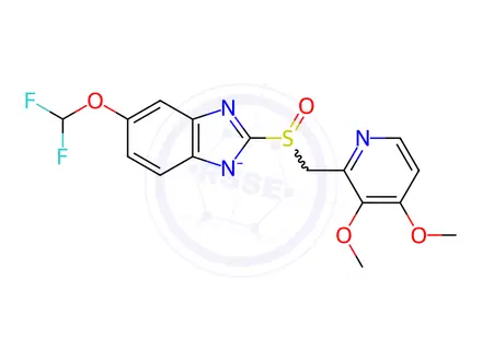 Chemical structure of Pantoprazole sodium hydrate