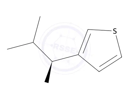 Chemical structure of (S)-2-methyl-1-(thiophen-3-yl)propan-1-amine