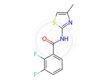 Chemical structure of Benzamide, 2,3-difluoro-N-(4-methyl-2-thiazolyl)-(9CI)