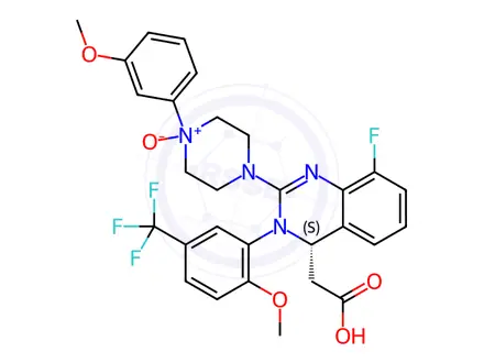 Chemical structure of Letermovir USP Related Compound B