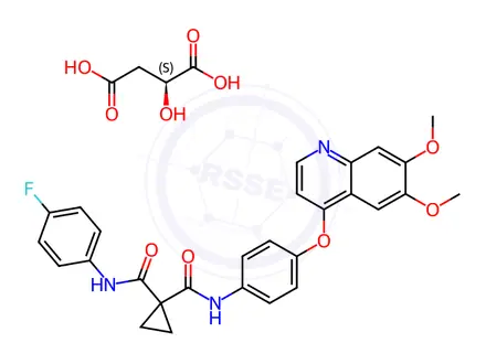 Chemical structure of Cabozantinib S-malate