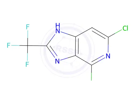 Chemical structure of 4,6-Dichloro-2-(trifluoromethyl)-1H-imidazo[4,5-c]pyridine