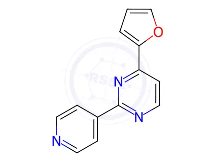 Chemical structure of 4-(Furan-2-yl)-2-(pyridin-4-yl)pyrimidine
