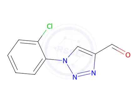 Chemical structure of 1-(2-Chlorophenyl)-1H-1,2,3-triazole-4-carbaldehyde