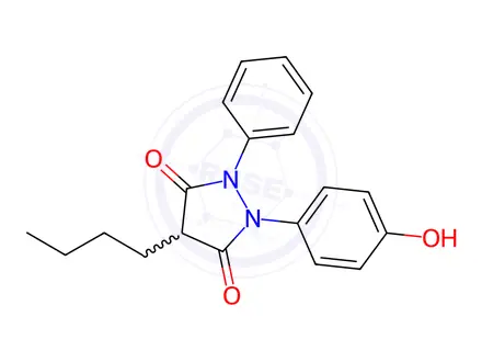 Chemical structure of Oxyphenbutazone